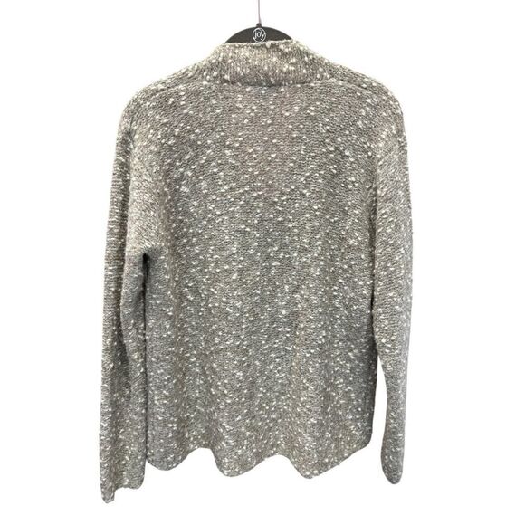 Eileen Fisher Merino Wool Bouclé Button Cardigan Sweater Women’s S Cream Tan - Picture 2 of 9